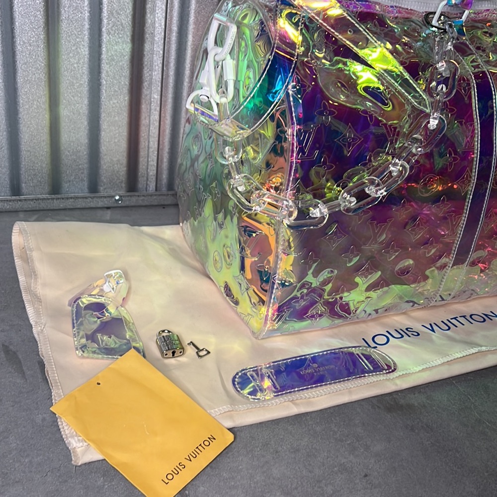 Louis Vuitton KEEPALL BANDOULIÈRE 50 PRISM Virgil Abloh Spring 2019 Collection